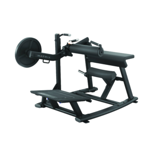 Equipamento para glúteos com suporte ergonômico e resistência ajustável.