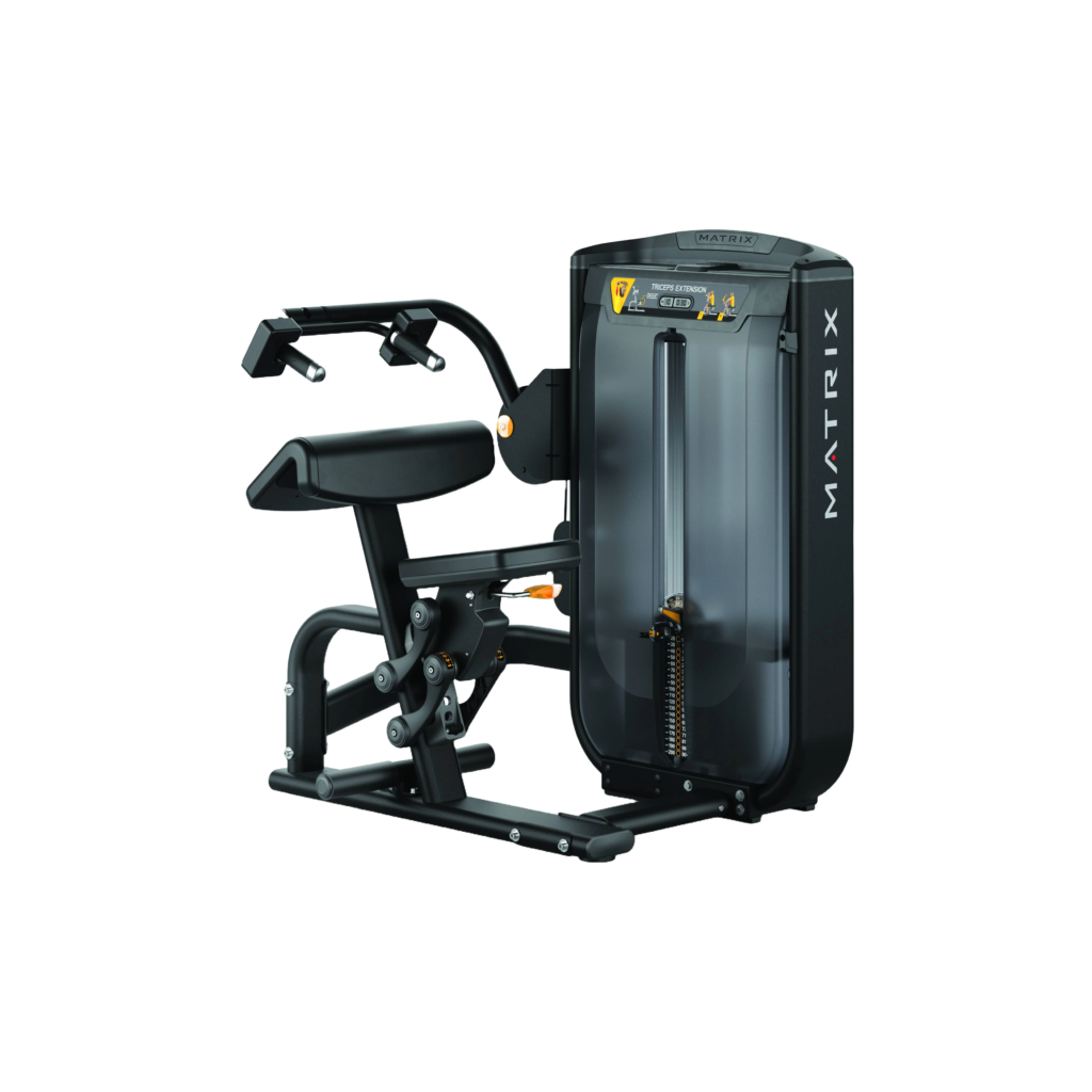 Extensor de Tríceps Ultra com design ergonômico, pegas acolchoadas e estrutura robusta, ideal para fortalecer os músculos do tríceps com conforto.