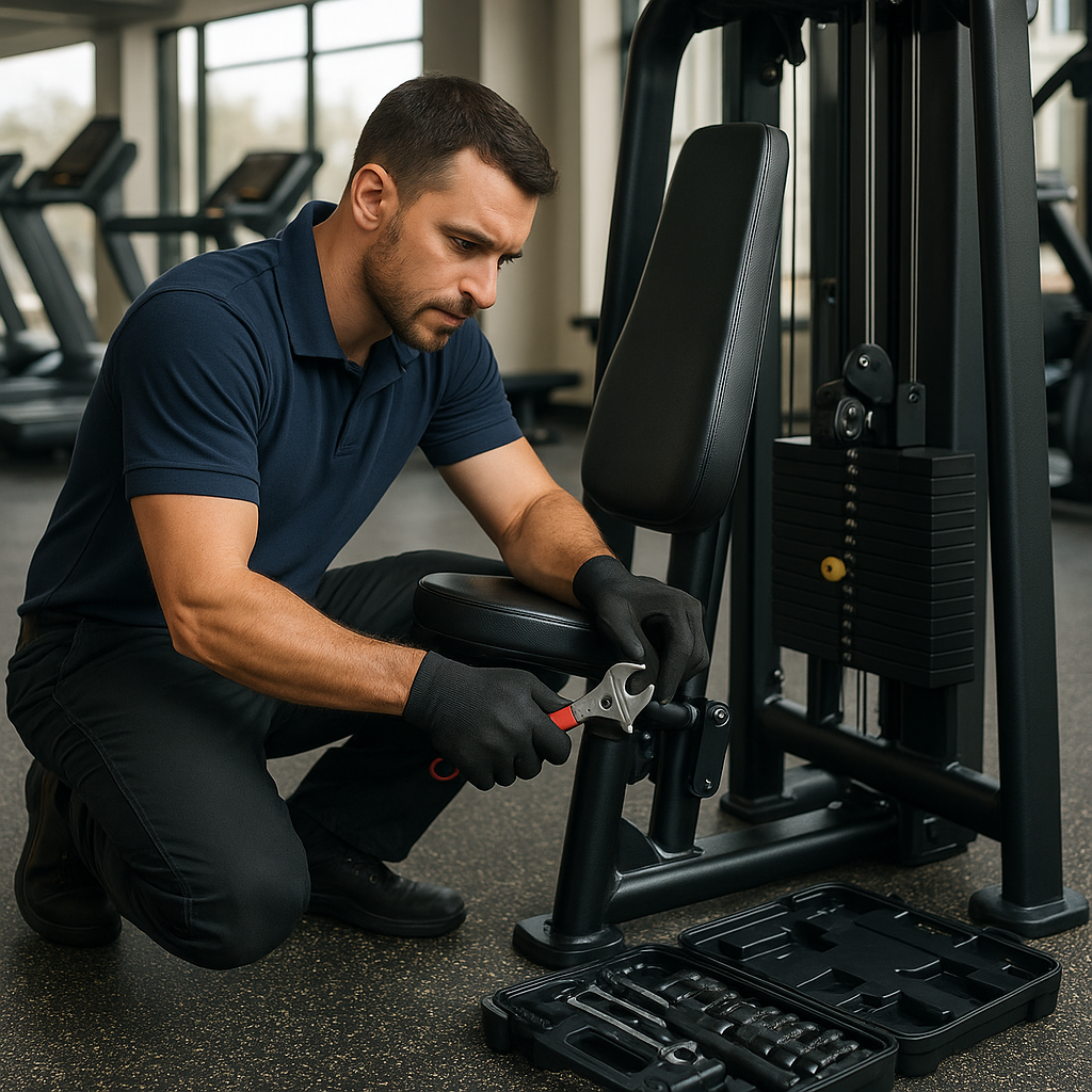 Manutenção de equipamentos fitness
