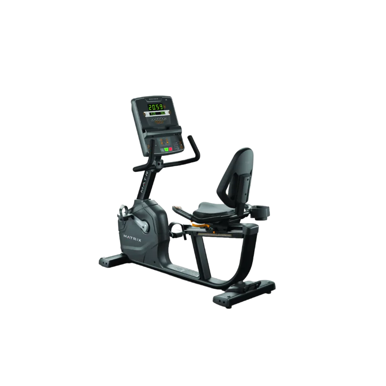 Bicicleta ergométrica reclinada Matrix Endurance para treino cardiovascular de baixo impacto