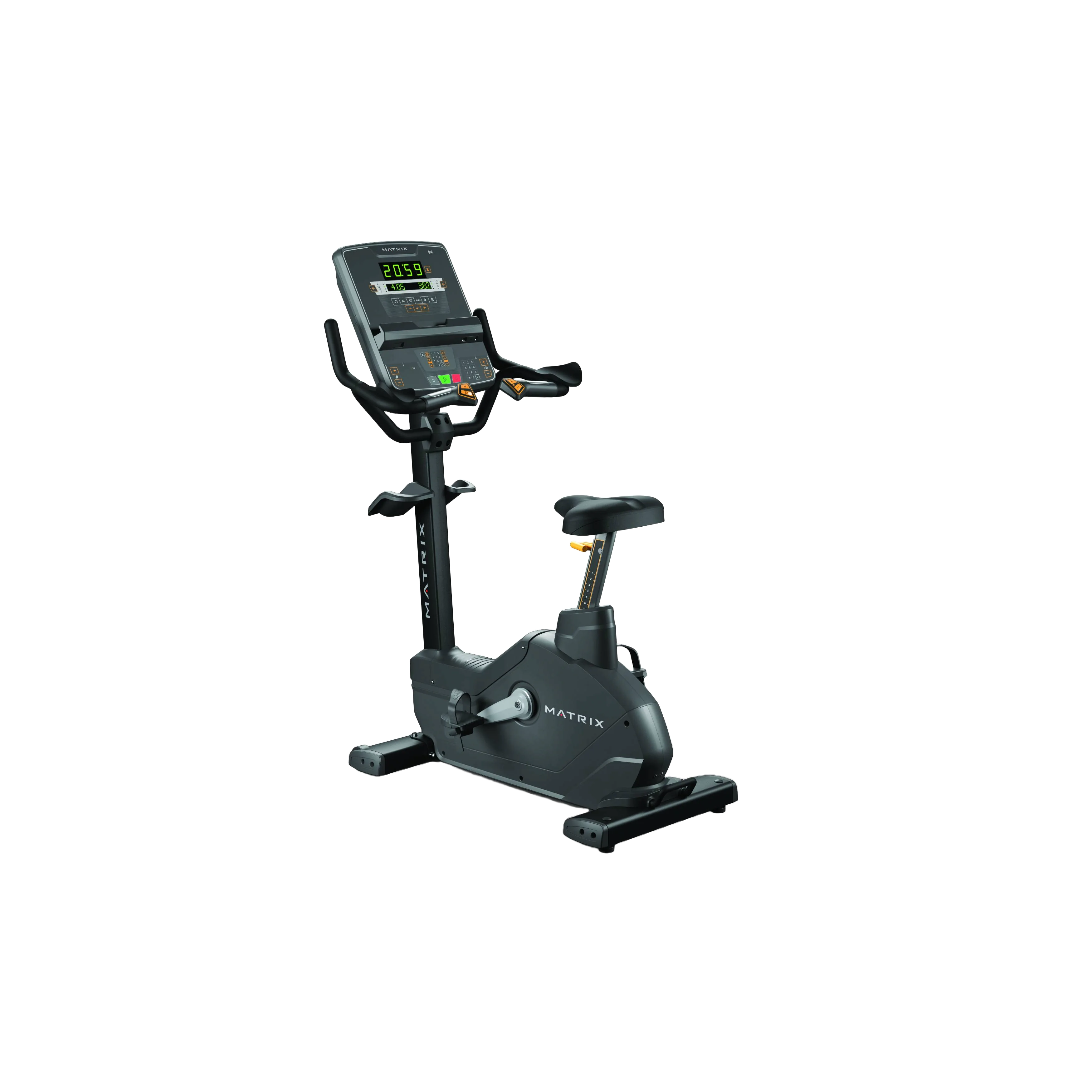 Bicicleta ergométrica vertical Matrix Endurance para treino cardiovascular indoor com design esportivo