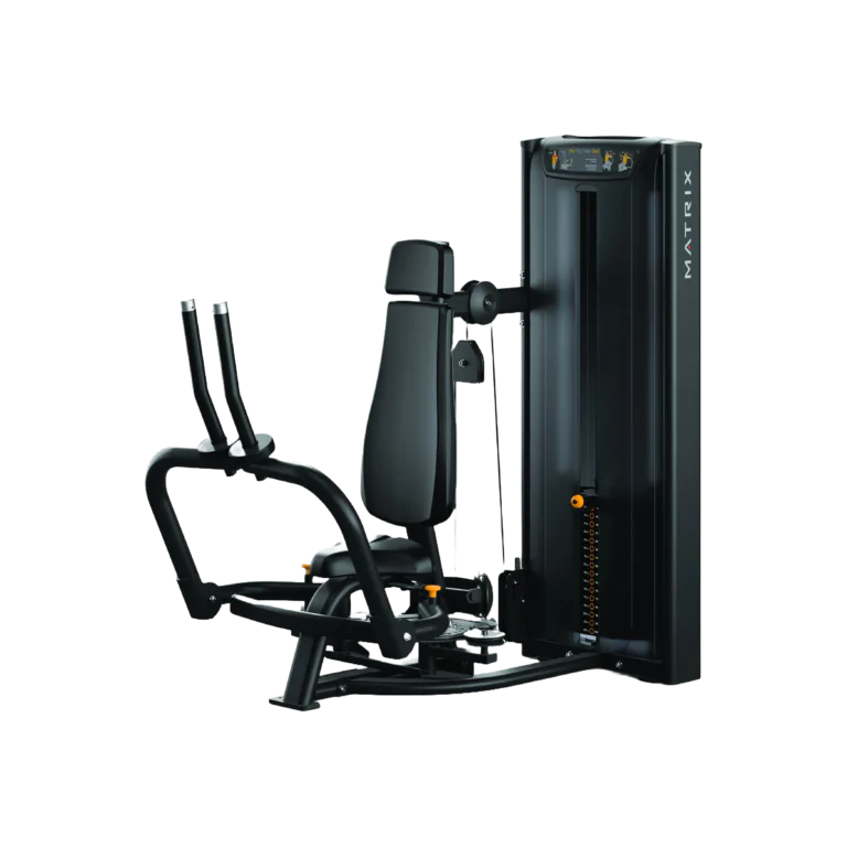 Estação dupla Versa Pec Fly / Rear Delt com design compacto e empunhaduras superdimensionadas para treino eficiente de peito e ombros.