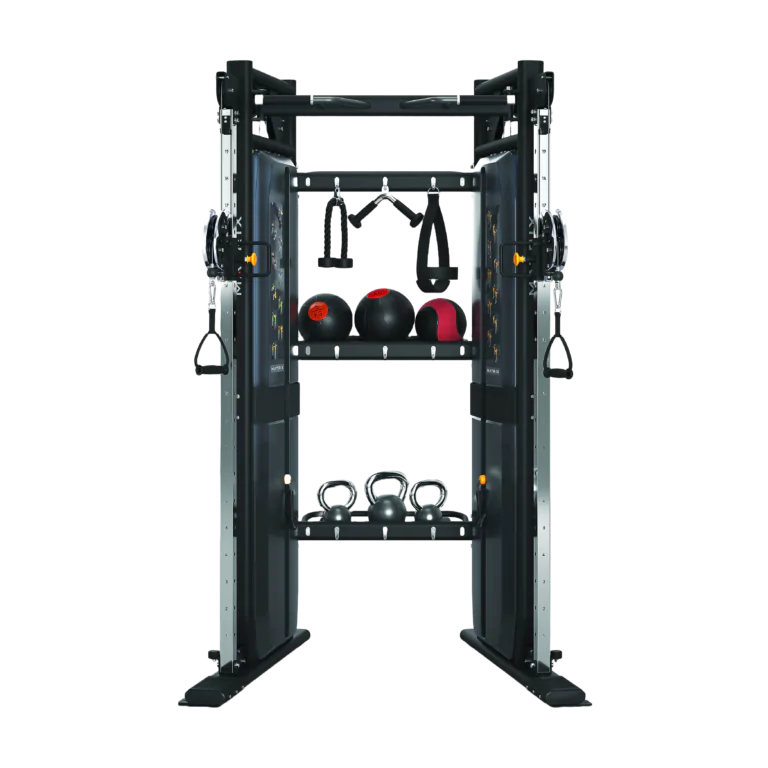Estação de treino funcional com armazenamento de 30 polegadas, equipamento de treino funcional moderno e compacto