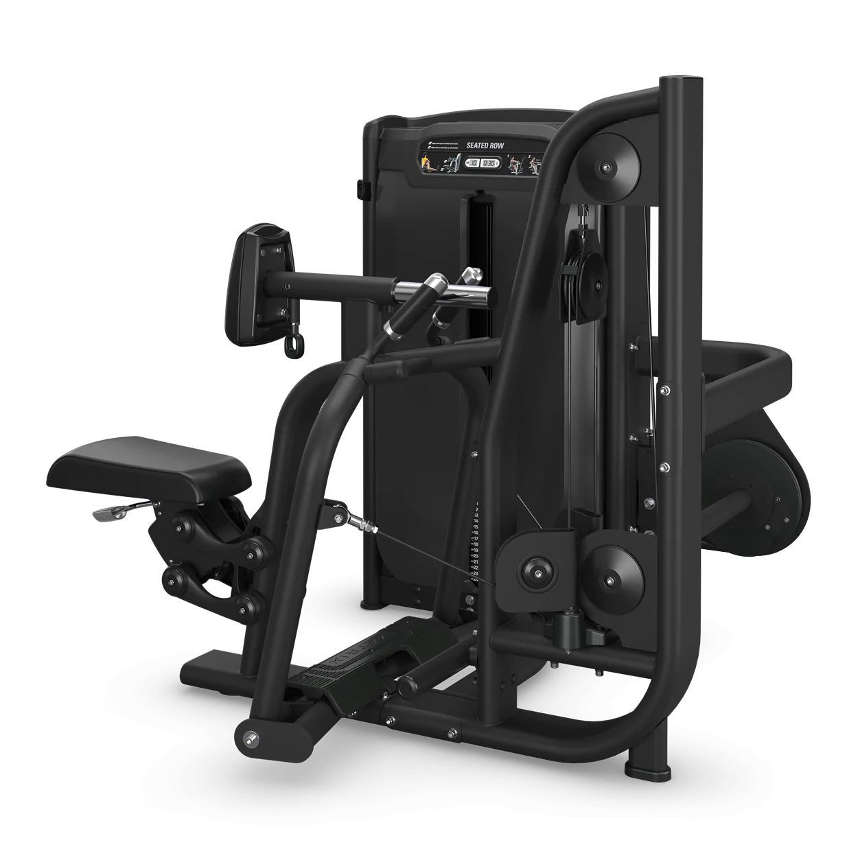 Onyx Diverging Seated Row Matrix Fitness